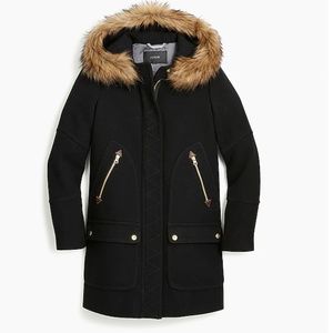 J Crew Chateau parka in Italian stadium-cloth wool
